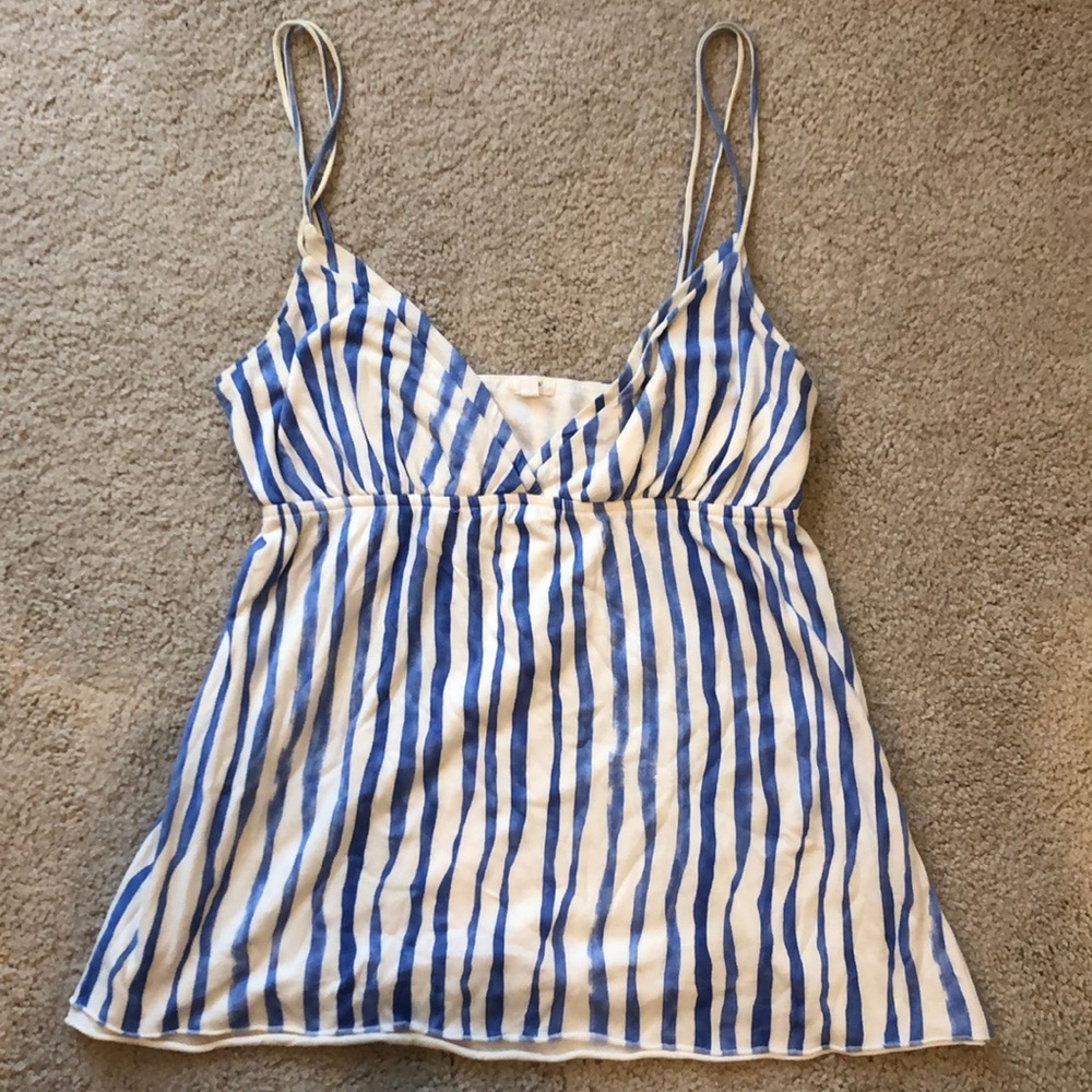 Blue & white J.Crew top